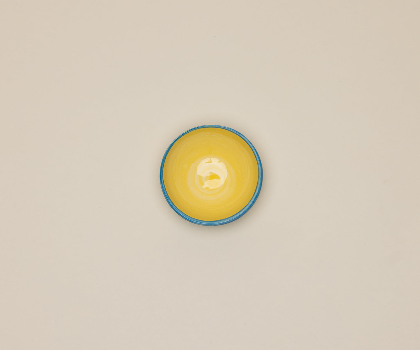 BOWL XADREZ PEQUENO AMARELO E AZUL