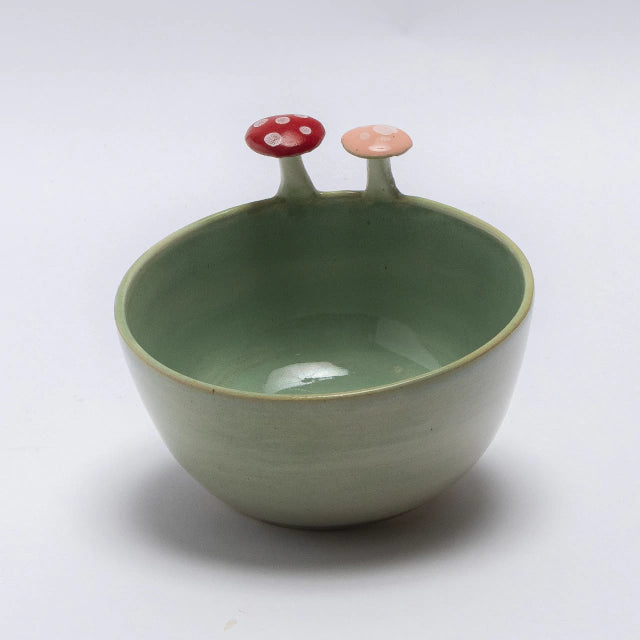 Bowl 12cm cogumelo verde claro