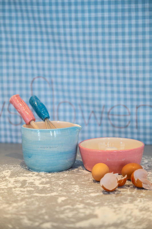 COLHER DE PAU COM CABO DE CERAMICA