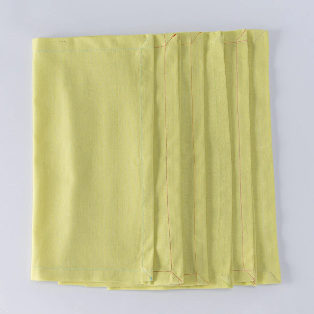 Guardanapo beads em linho amarelo