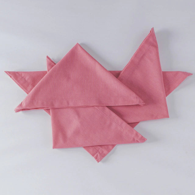 Guardanapo em linho rosa