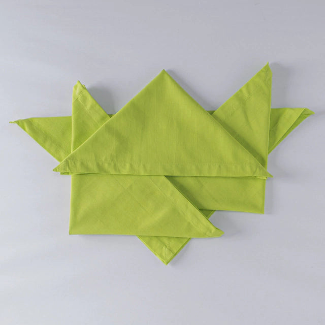 Guardanapo neon em linho verde