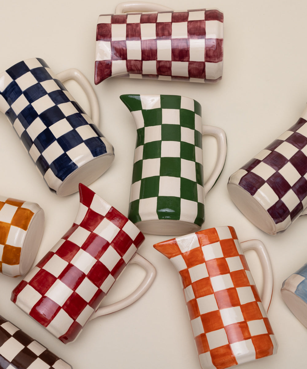 JARRO XADREZ LARANJA