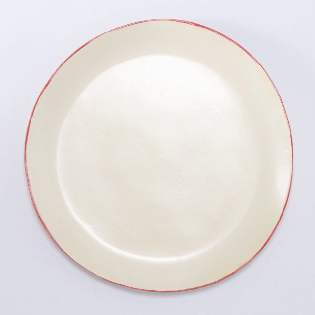 Prato raso cogumelo em ceramica