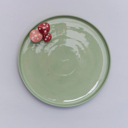 Boleira cogumelo em cerâmica - 27 cm