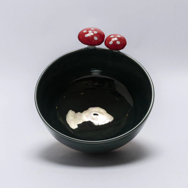 Bowl 18 cm Cogumelo - Verde Escuro