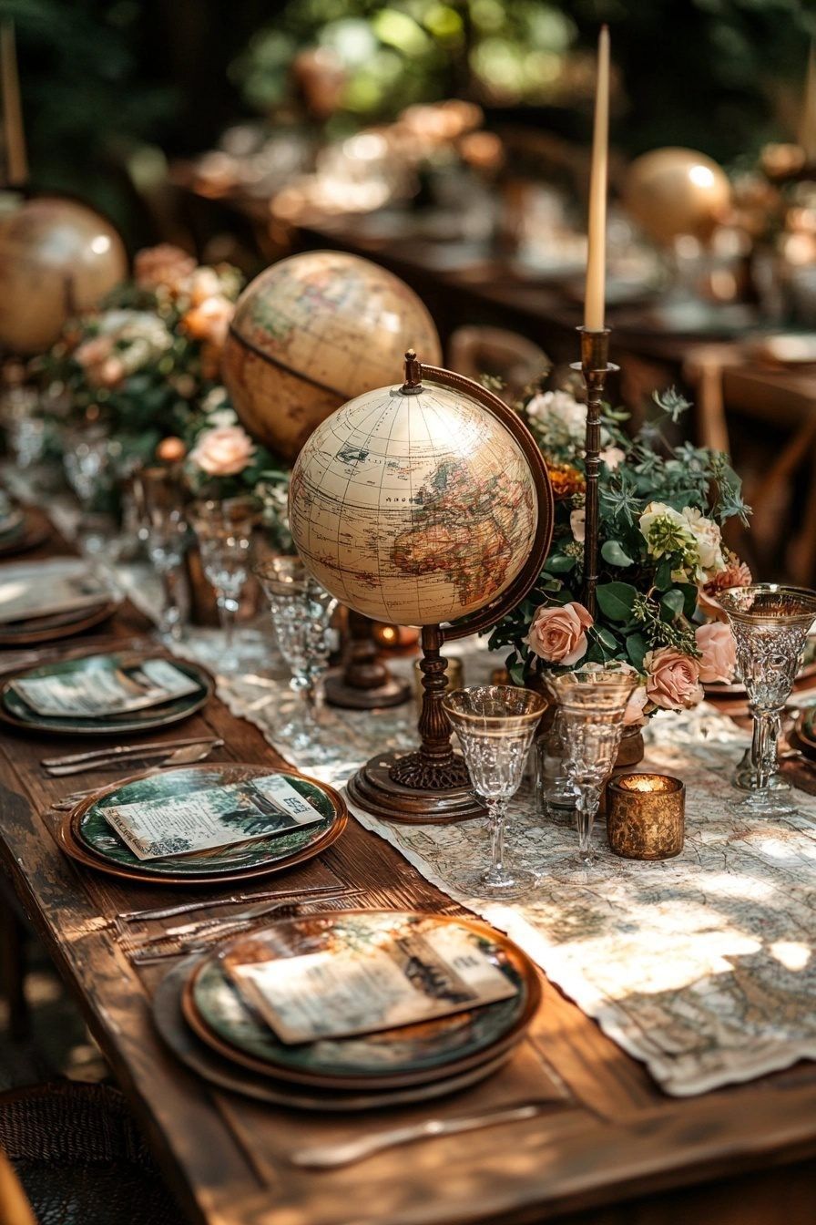 Wanderlust Table Settings: Como ambientar sua mesa com memórias de viagens