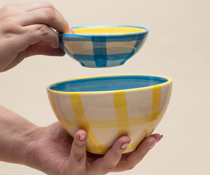 Bowl_xadrez_medio_unitario azul amarelo
