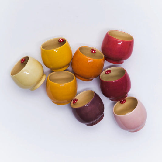 Copinhos de cafe cogumelo