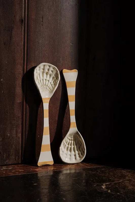 DUPLA DE COLHERES SERVIR CONCHAS