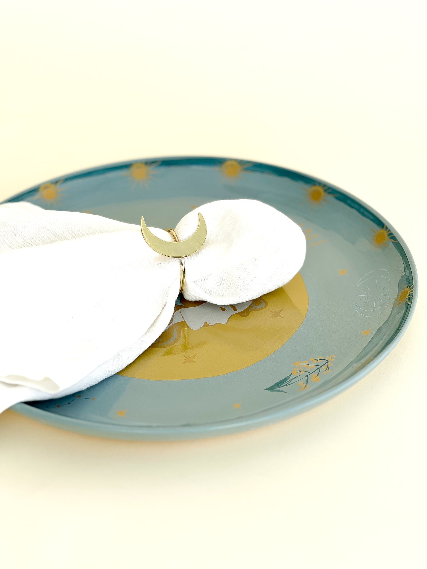 KIT DE PORTA GUARDANAPOS LUA ( 4 UNIDADES)