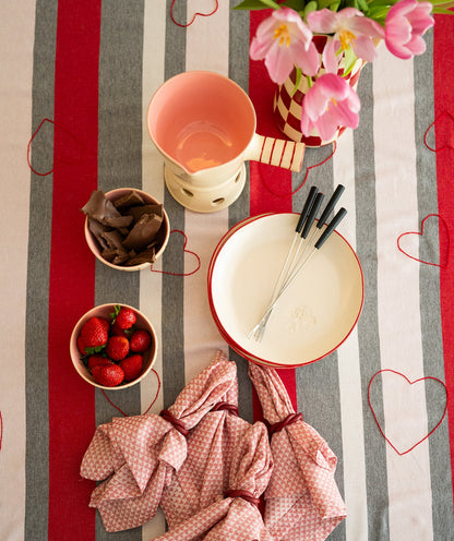 TOALHA RETANGULAR CORAÇÃO (UNIDADE)