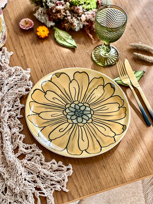PRATO RASO FLORES ÂMBAR