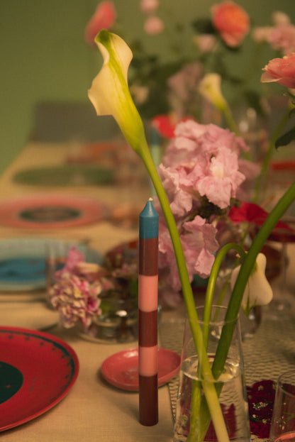 TRIO VELAS LISTRADAS CASTIÇAL – KIT VELAS (3 COMBINAÇÕES)