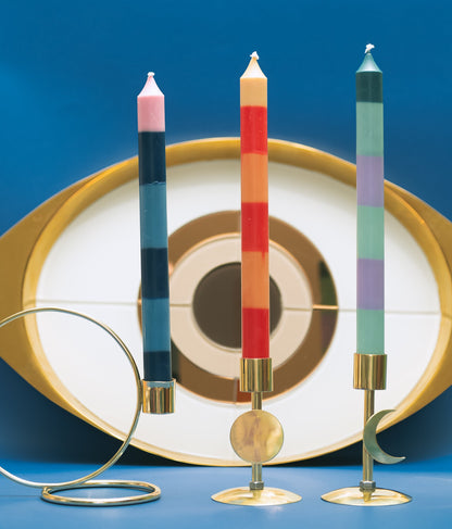 TRIO VELAS LISTRADAS CASTIÇAL – KIT VELAS (3 COMBINAÇÕES)