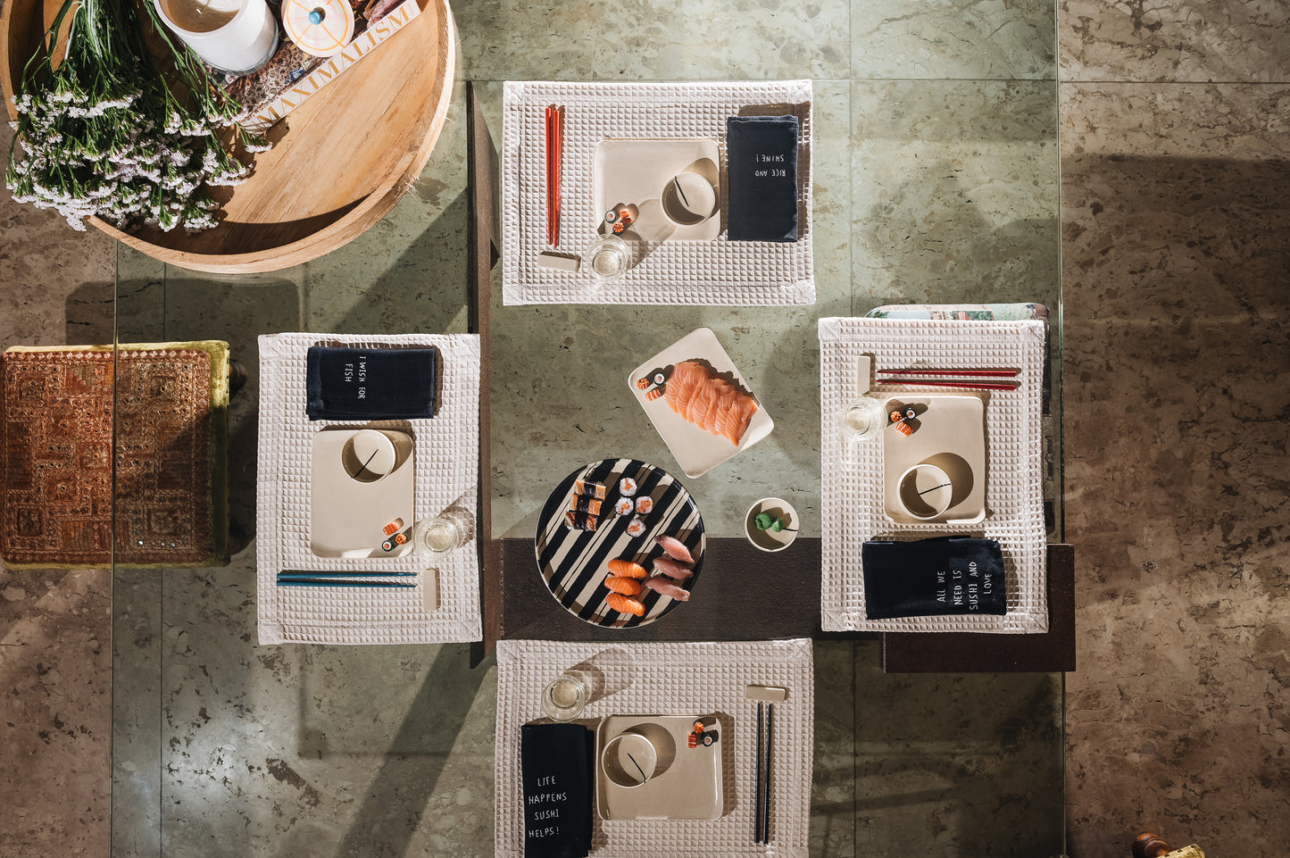 KIT JAPONÊS JÁY PARA 4 ( 12 PEÇAS)