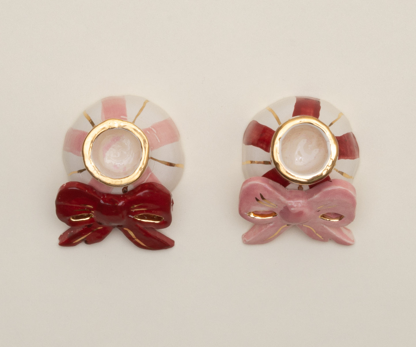 CASTIÇAL LAÇO ROSA – UNITÁRIO