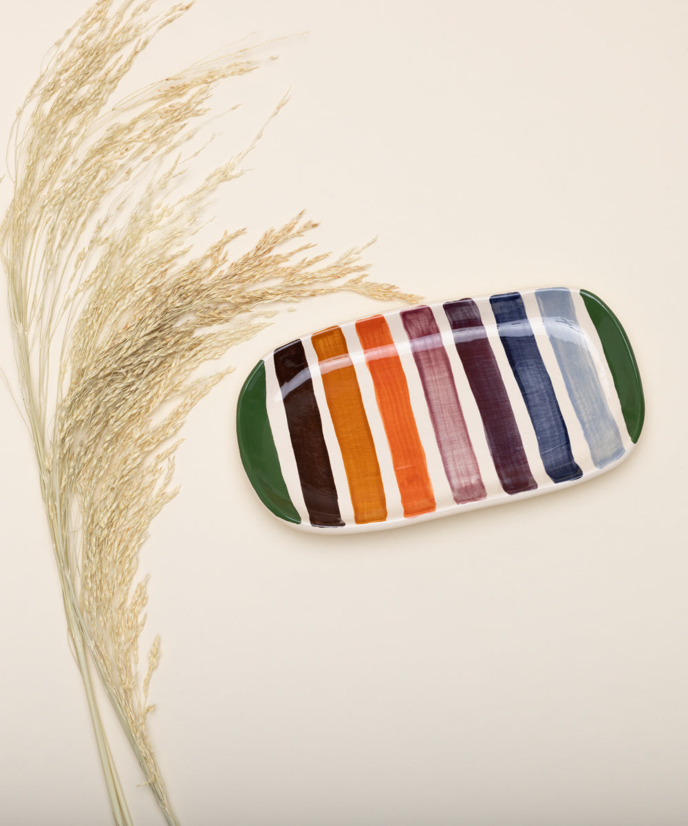 PRATO OVAL EM CERAMICA P