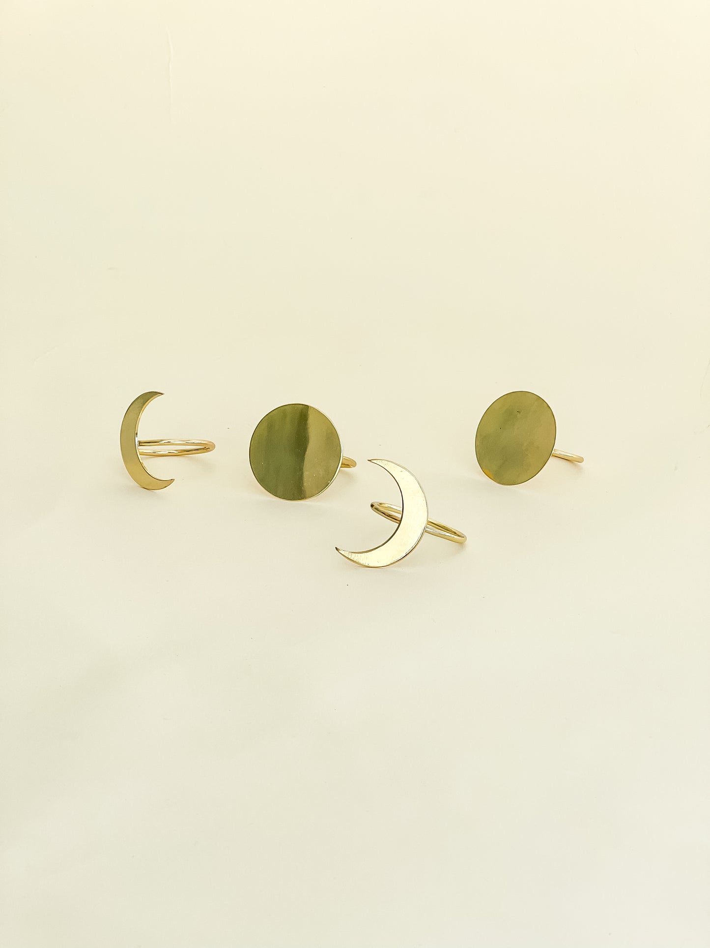 KIT DE PORTA GUARDANAPOS LUA ( 4 UNIDADES)