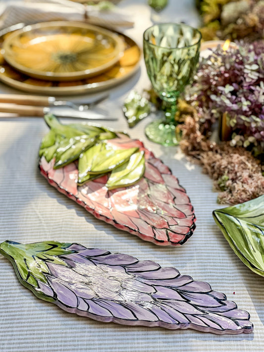 PRATO DE SERVIR LAVANDA LILÁS
