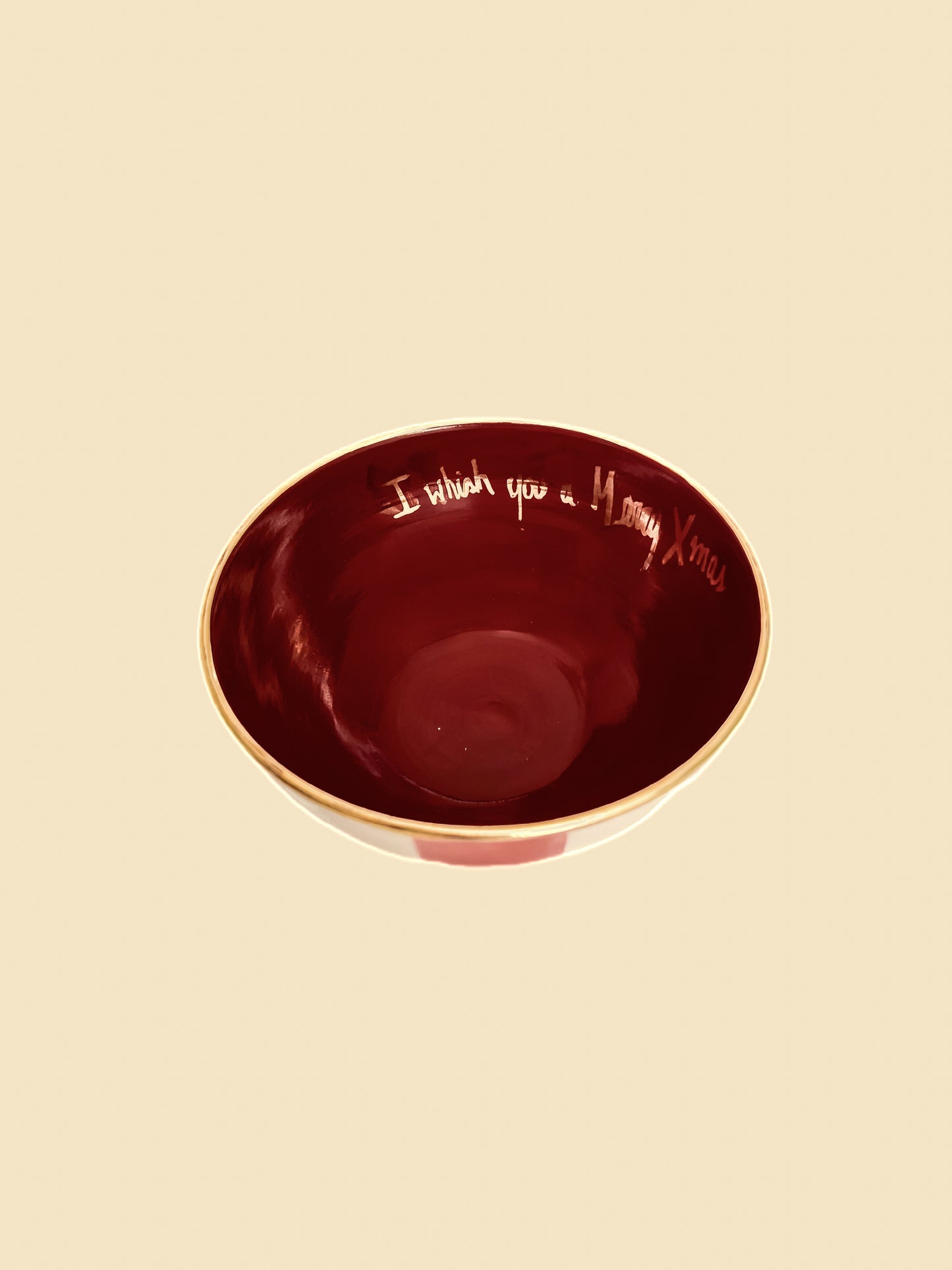 BOWL MÉDIO LISTRADO "WISH YOU"