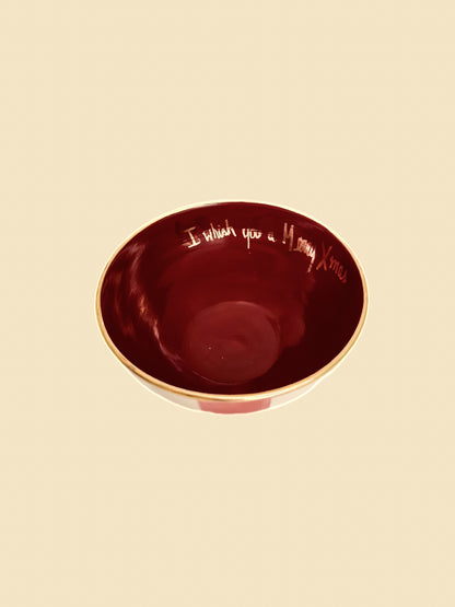 BOWL MÉDIO LISTRADO "WISH YOU"