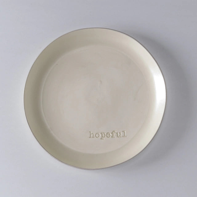 Prato raso palavras hopeful - 1 unidade