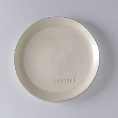 Prato raso palavras hopeful - 1 unidade