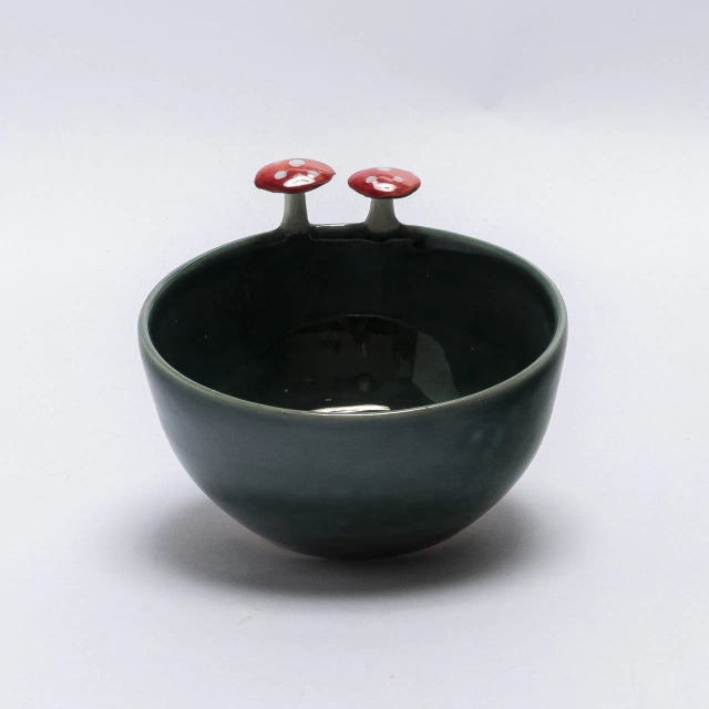 Bowl 12cm cogumelo - verde escuro