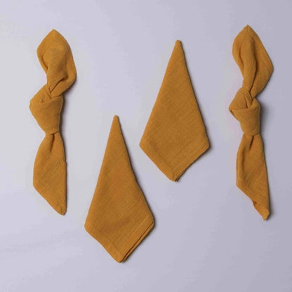 Guardanapo Unitário 100% Algodão Amarelo Mostarda